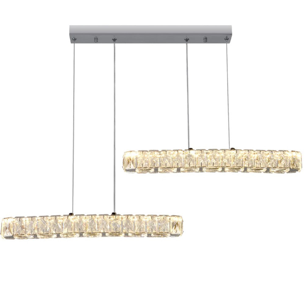 Bath Plus TB+ 2-light Crystal Led Pendant Chandelier