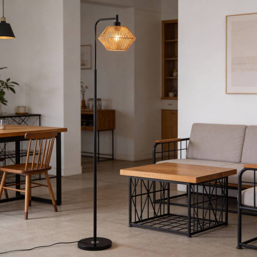 Breeins Modern Floor Lamp With Irregular Shade