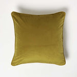 Filled Velvet Cushion With Piped Edge 46 X 46 Cm | 45cm x 45cm | Gold