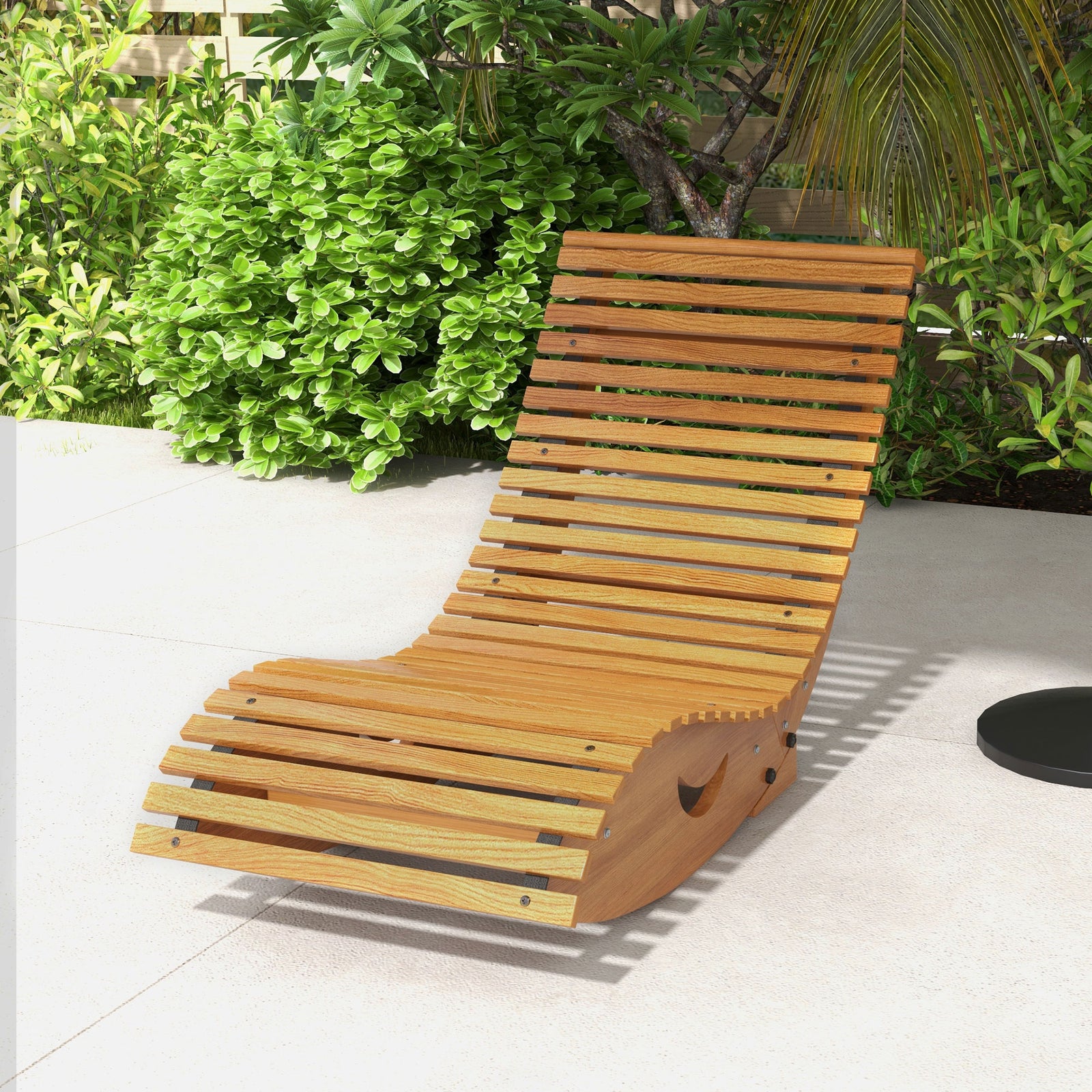 Garden Rocking Chair, Wooden, Teak