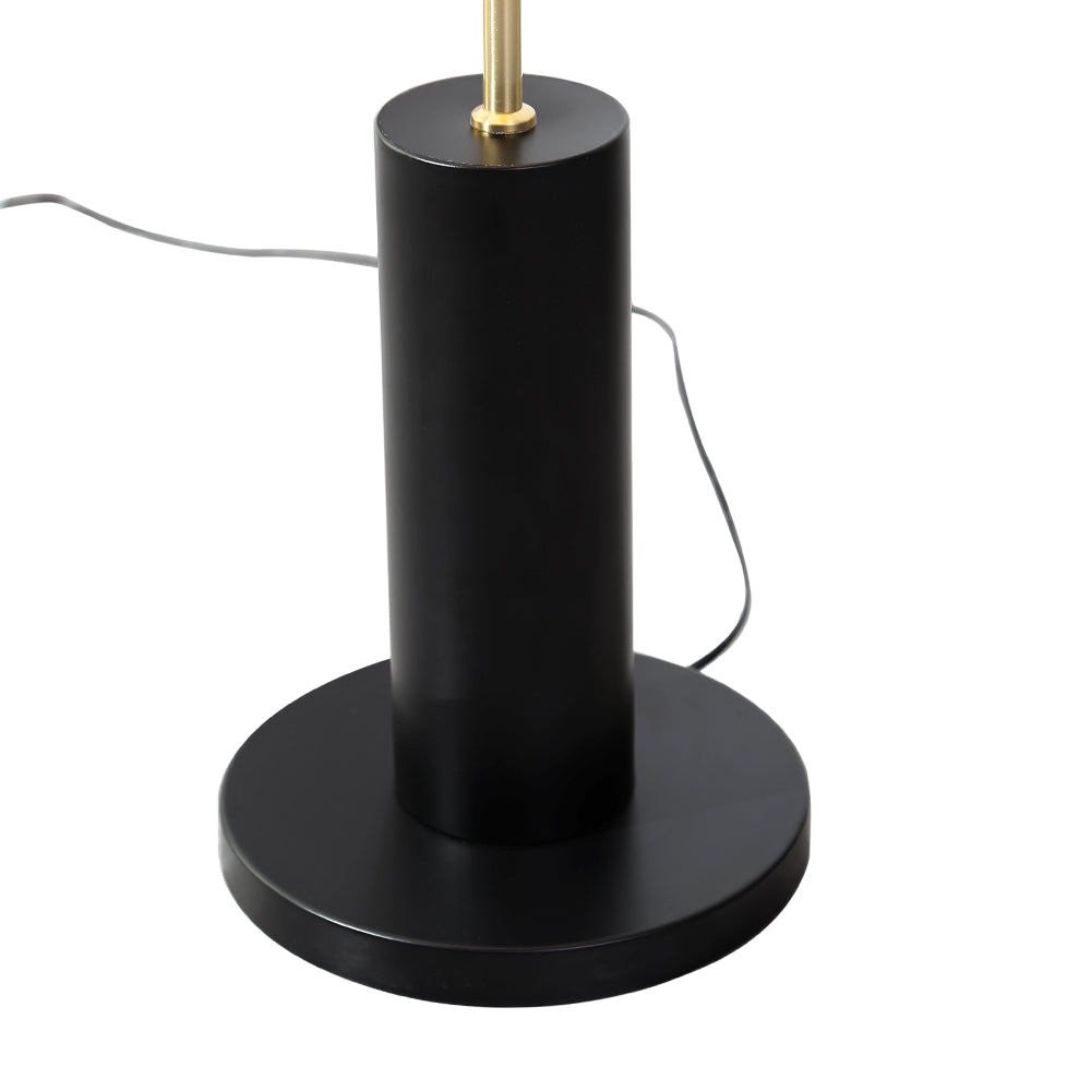 127cm Height E27 1-light Fabric Lampshade Floor Lamp With Foot Switch