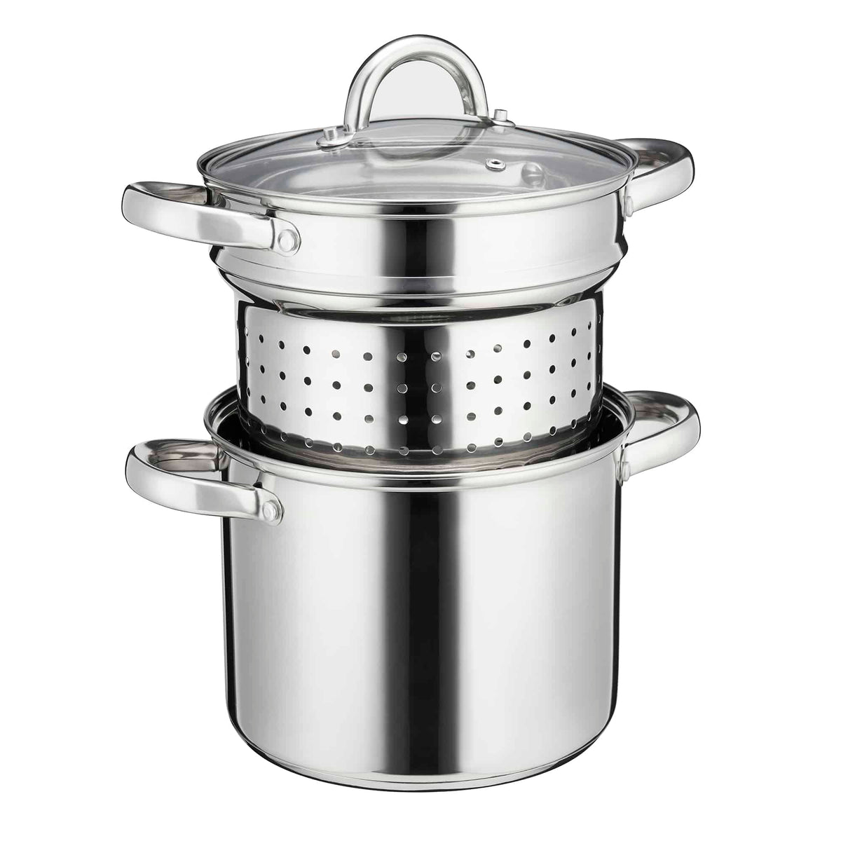 Stainless Steel Pasta Pot With Strainer