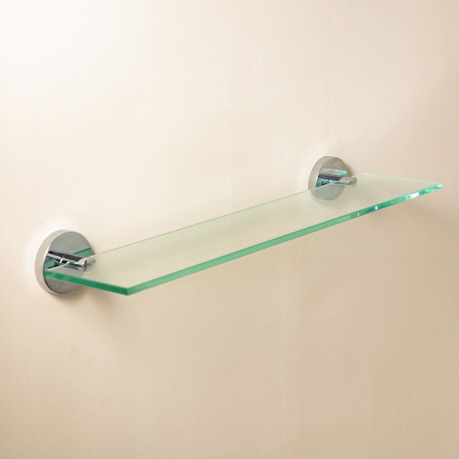 Bathroom Shelf, Organizer, Glass Chrome 10kg Resistance, Start Collection