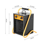 3.3kw Electric Fan Heater For Garage And Workshop