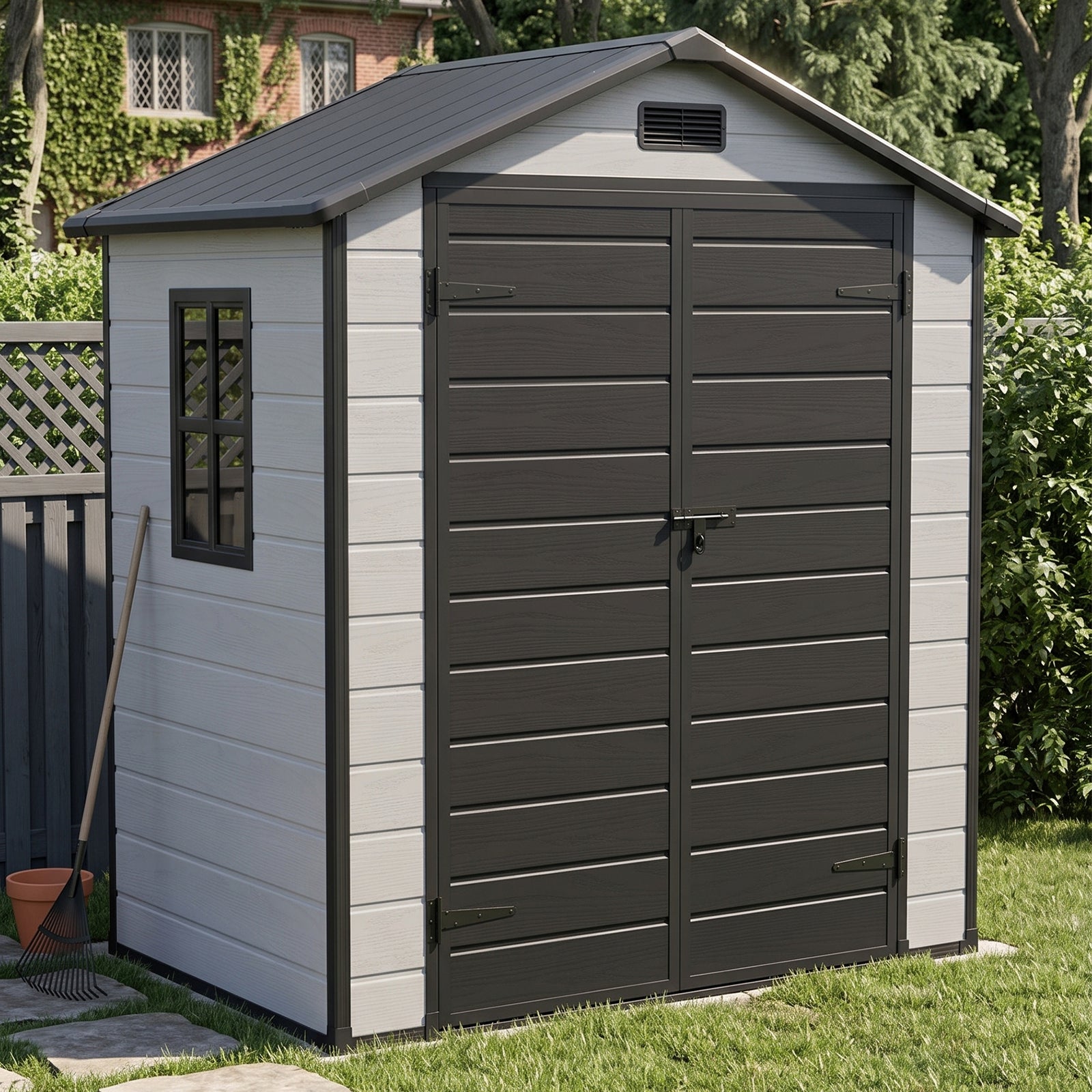 Breeins 6 X 4 Ft Garden Plastic Storage Shed