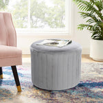 Breeins Upholstered Footstool With Anti-slip Foot Pads