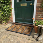Natural Coconut Coir Scraper Doormat | 40 x 60cm | Brown