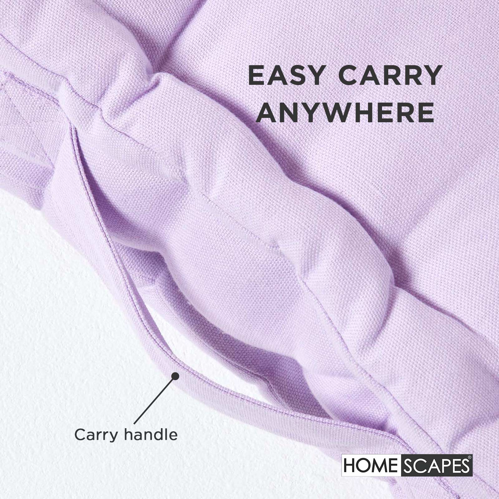 Cotton Plain Floor Cushion | 50cm x 50cm | Mauve