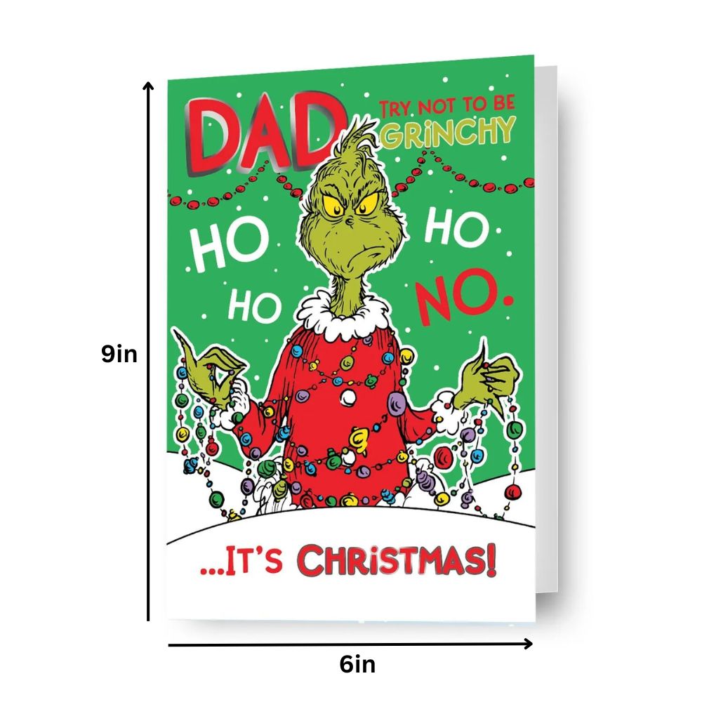The Grinch Dad' Christmas Card Official Product