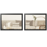 30 X 40 Cm Wall Bathroom Mirror, Vanity Mirror, Set Of 2 | Black
