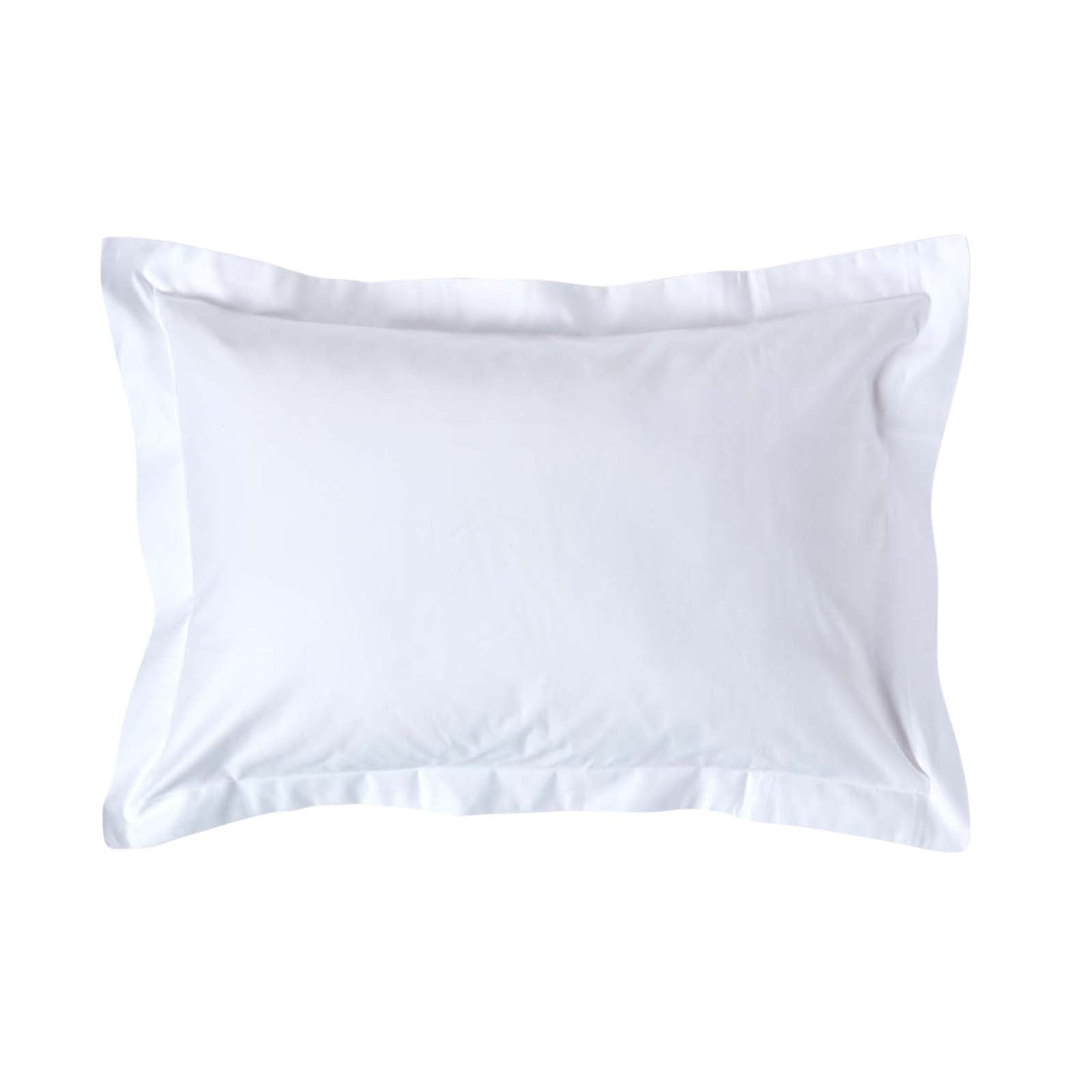 Egyptian Cotton Oxford Pillowcase 1000 Tc | 48 x 74cm | White