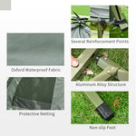 1-person Foldable Camping Tent With Sleeping Bag | Green