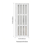 84.5cm W X 203cm H White Matte Wood Grain Glass Folding Door – Frosted Glass, Modern Interior Door