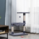 Cat Activity Tree Kitten Play Tower Palace Two-tier Scratching | Gray