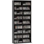 260/640 Cd 120/360 Dvd Storage Tower W/ 9/18 Compartments | Large | Black