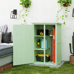 Garden Shed Outdoor Tool Storage W/ 2 Shelve 75 X 56 X115cm