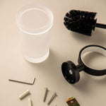 Toilet Brush, Chrome, Wall-mounted, Glass And Metal, Start Collection