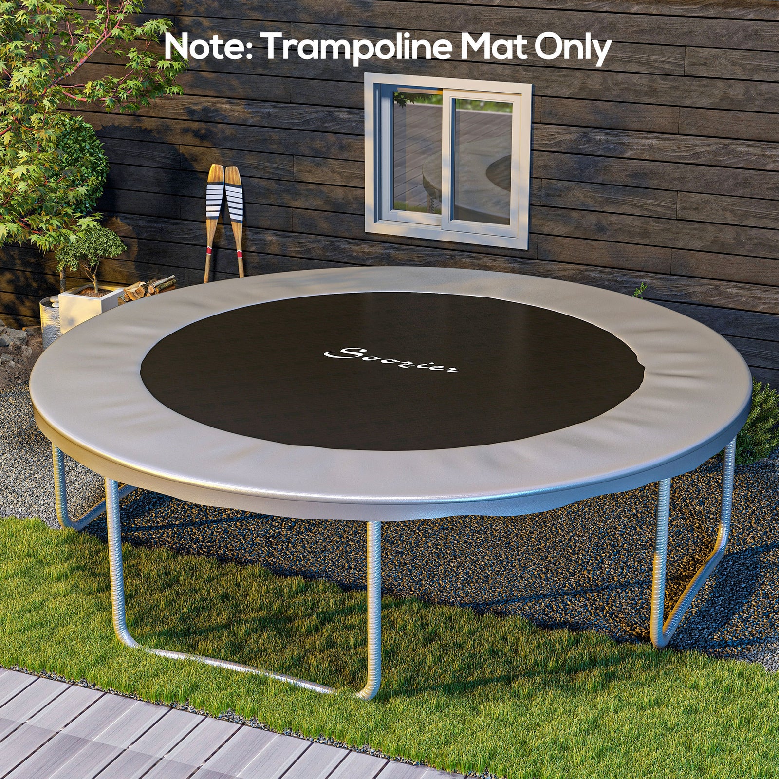 Trampoline Mat W/ 72 V-hooks, For 12ft Trampoline | Green
