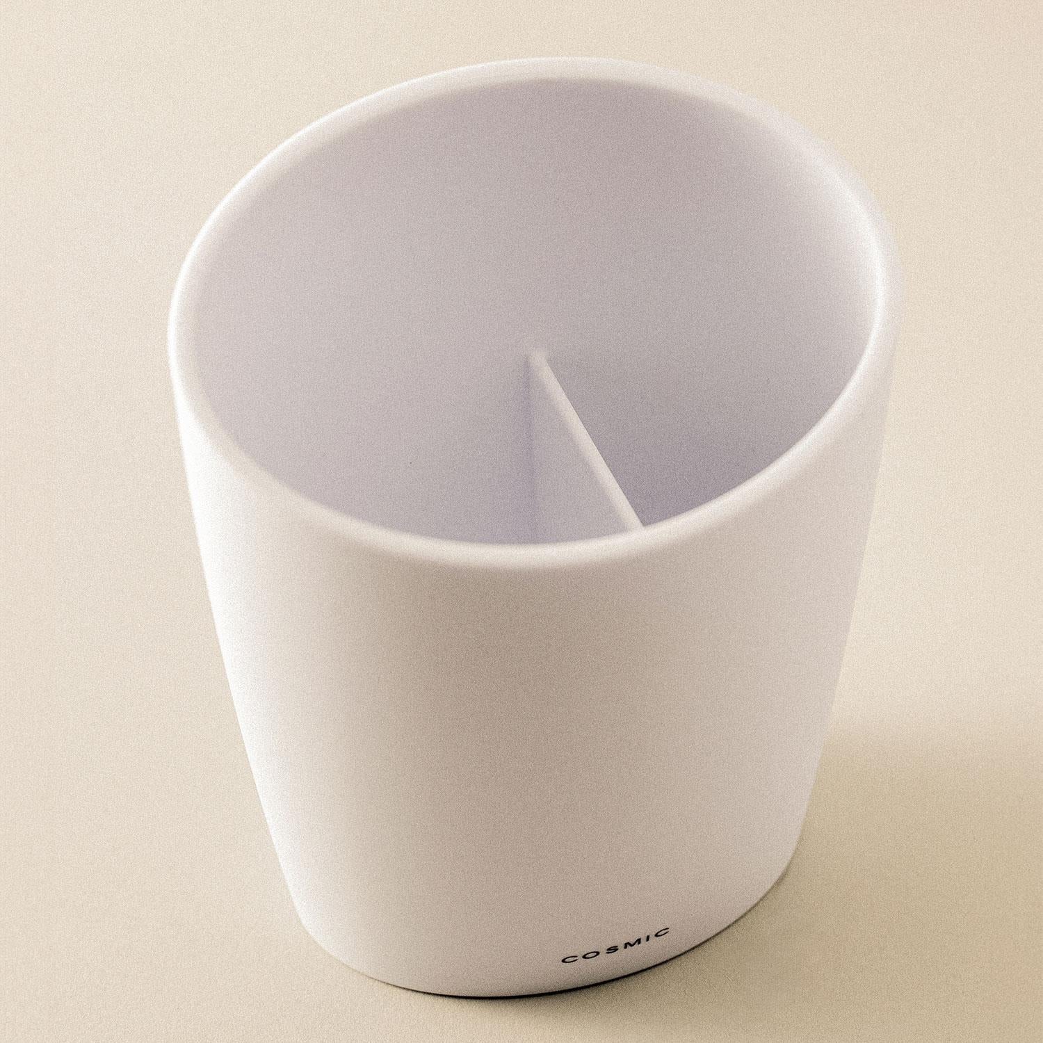 Toothbrush Holder, Matt Grey, Unique Design, Soft Finish, Saku Collection