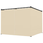 3 X 3(m) Pergola With Retractable Roof And Curtains | Khaki