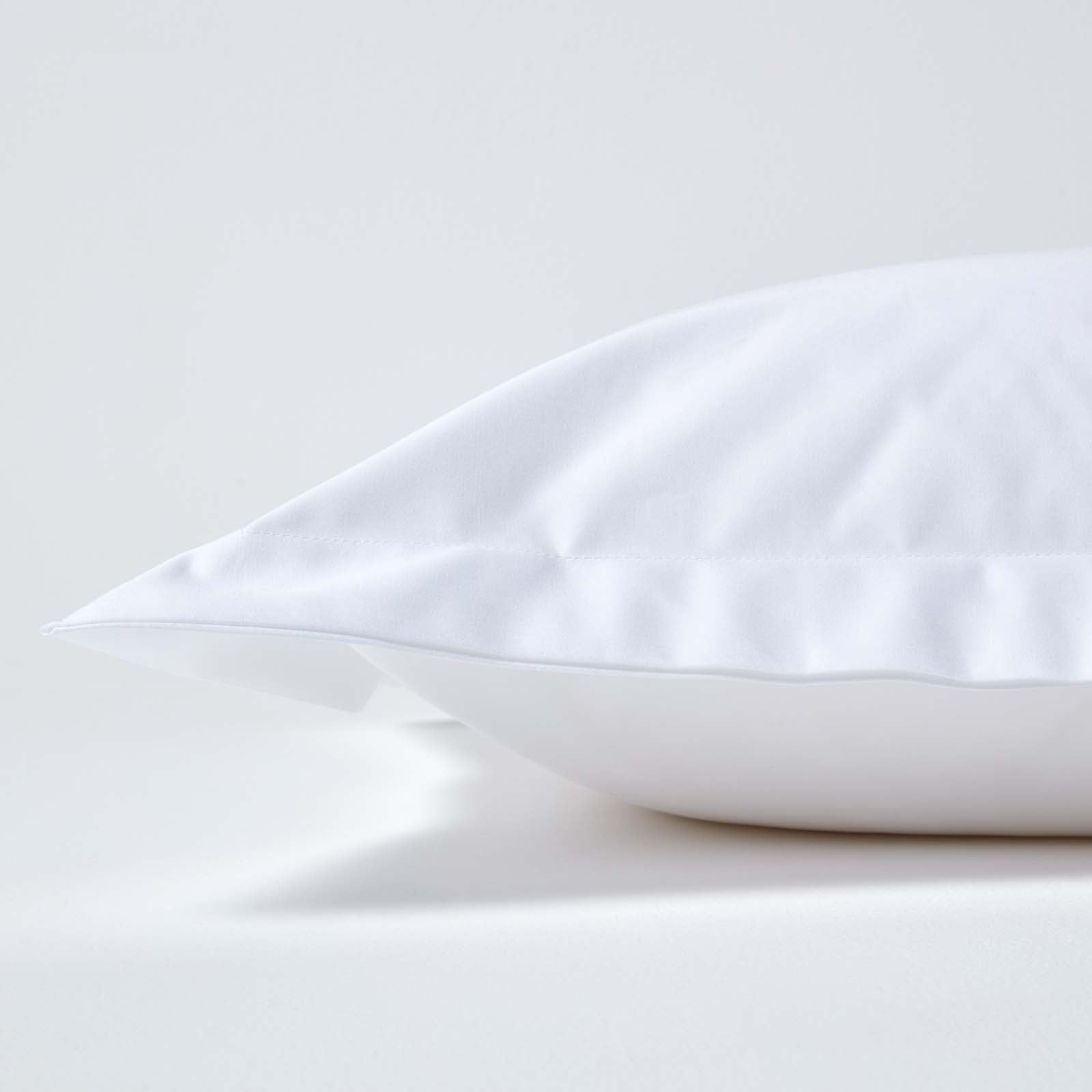 Egyptian Cotton Oxford Pillowcase 1000 Tc | 48 x 74cm | White