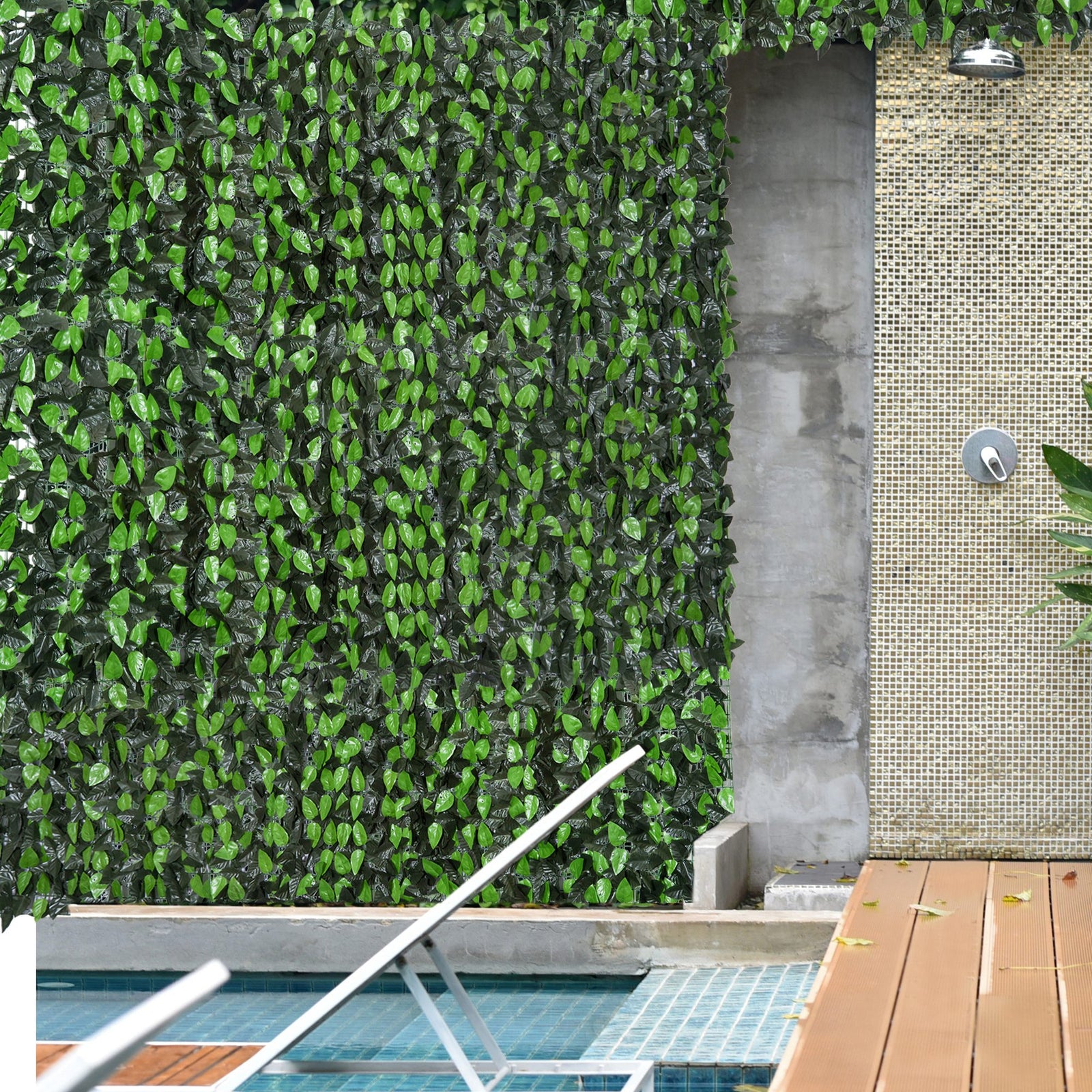 Artificial Leaf Privacy Fence Panel 3mx1m