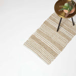 Arlyn Natural Striped Handwoven Jute Rug | 65 x 45cm | Natural
