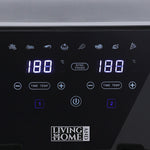 8l Dual-basket Digital Air Fryer With Touch Screen, 8 Programs & Non-stick | Black