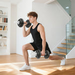 2-in-1 Adjustable Dumbbells Set, Dumbbells Set | 20kg | Grey