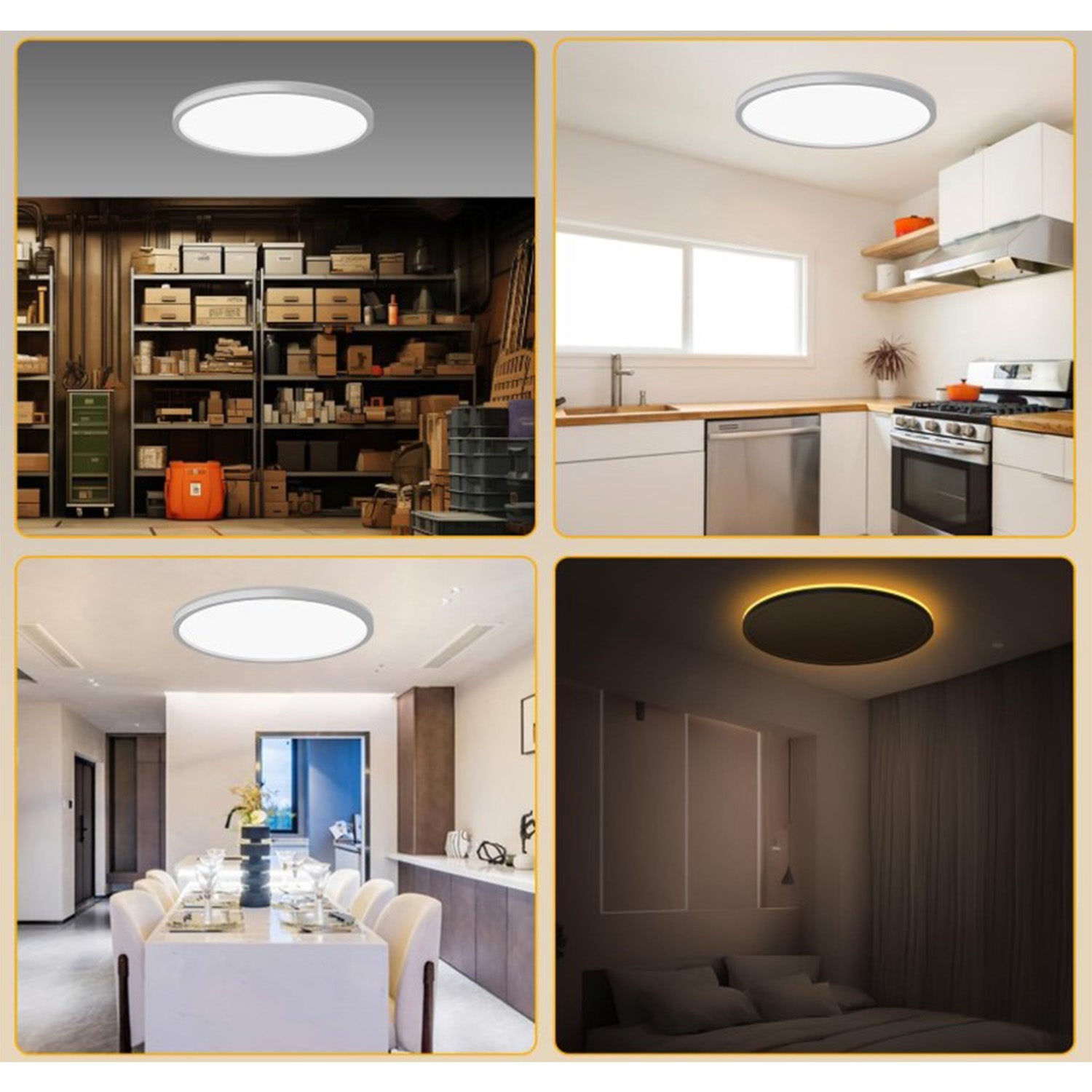 Bath Plus TB+ Dimmable Led Flush Mount Ceiling Light