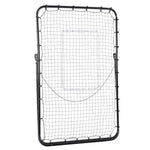 Foldable Football Rebounder Net With Adjustable Angles | Black