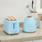 Kettle & 2 Slice Toaster | Light Blue