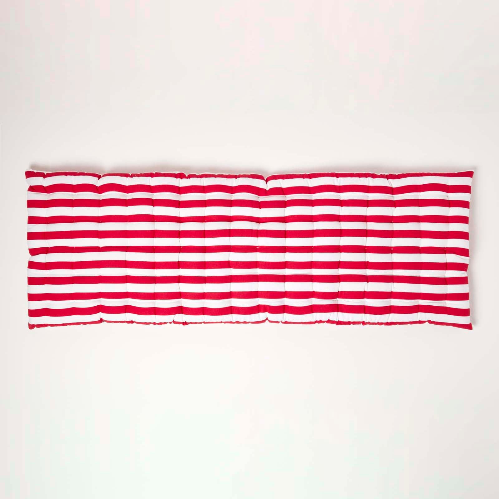 Striped Bench Cushion 2 & 3 Seater | 3 | Red