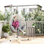 Hanging Egg Chair Set | Light Grey