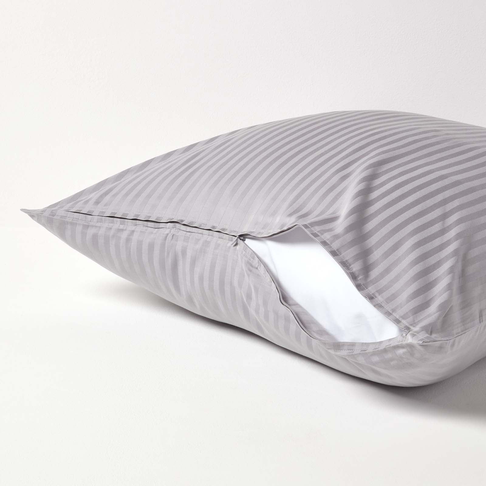 European Size Egyptian Cotton Pillowcase 330 Tc | 80cm x 80cm | Grey