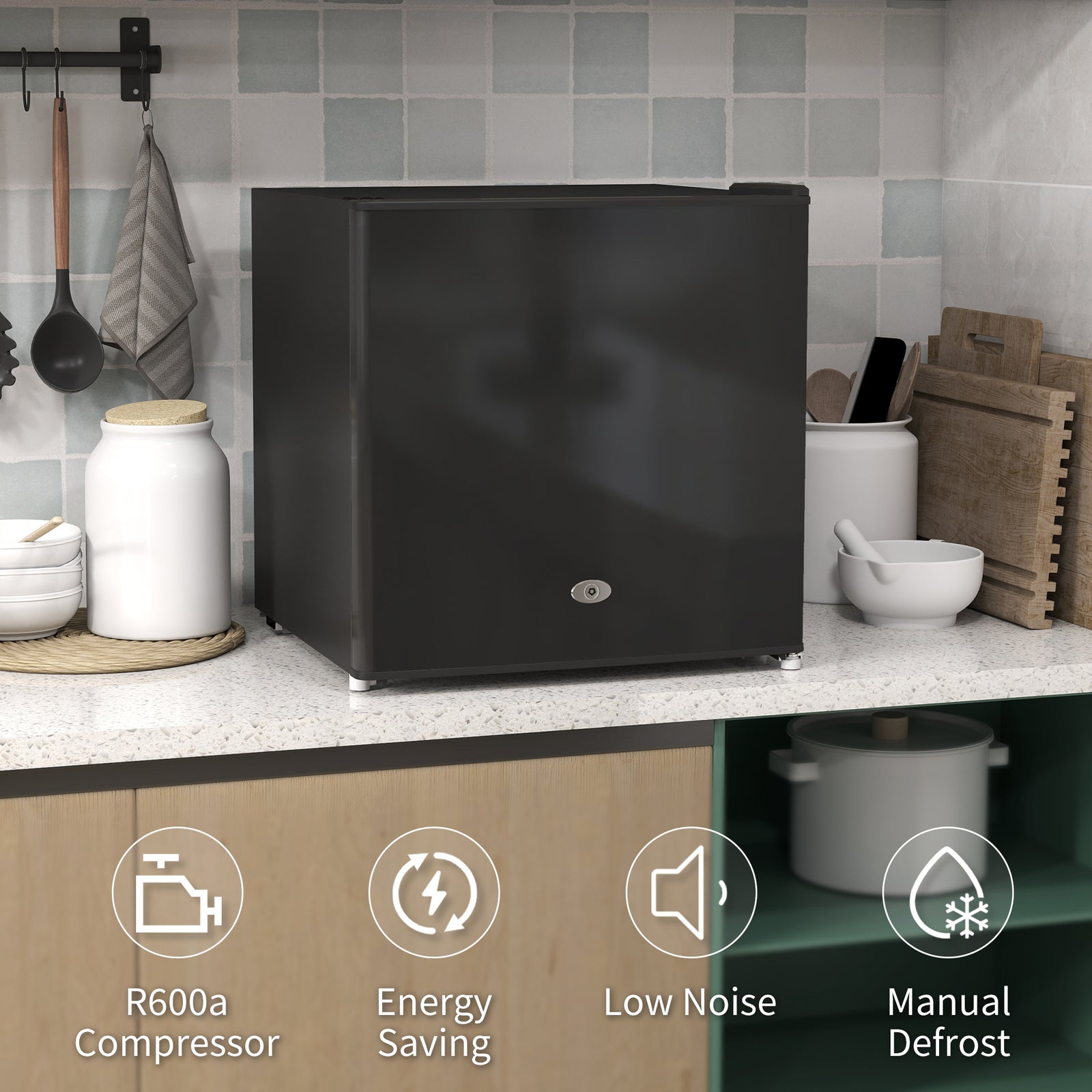 Tabletop Freezer, Removable Shelf | Black