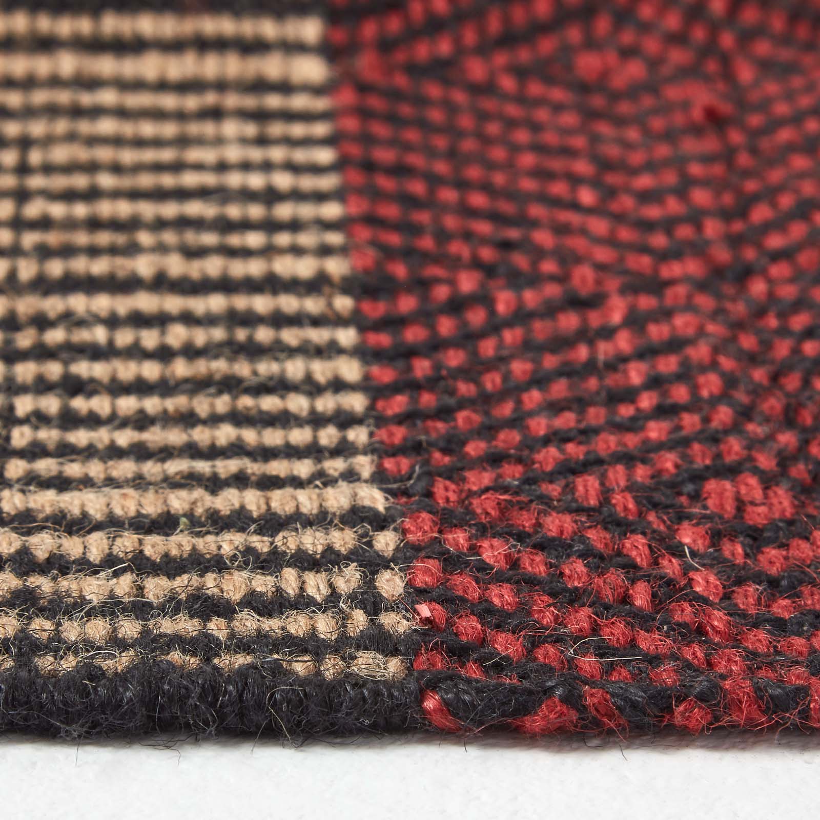 Multicolour Striped Jute Rug | 150cm x 240cm | Blue