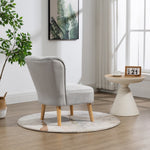 Arezza Velvet Accent Chair | Silver
