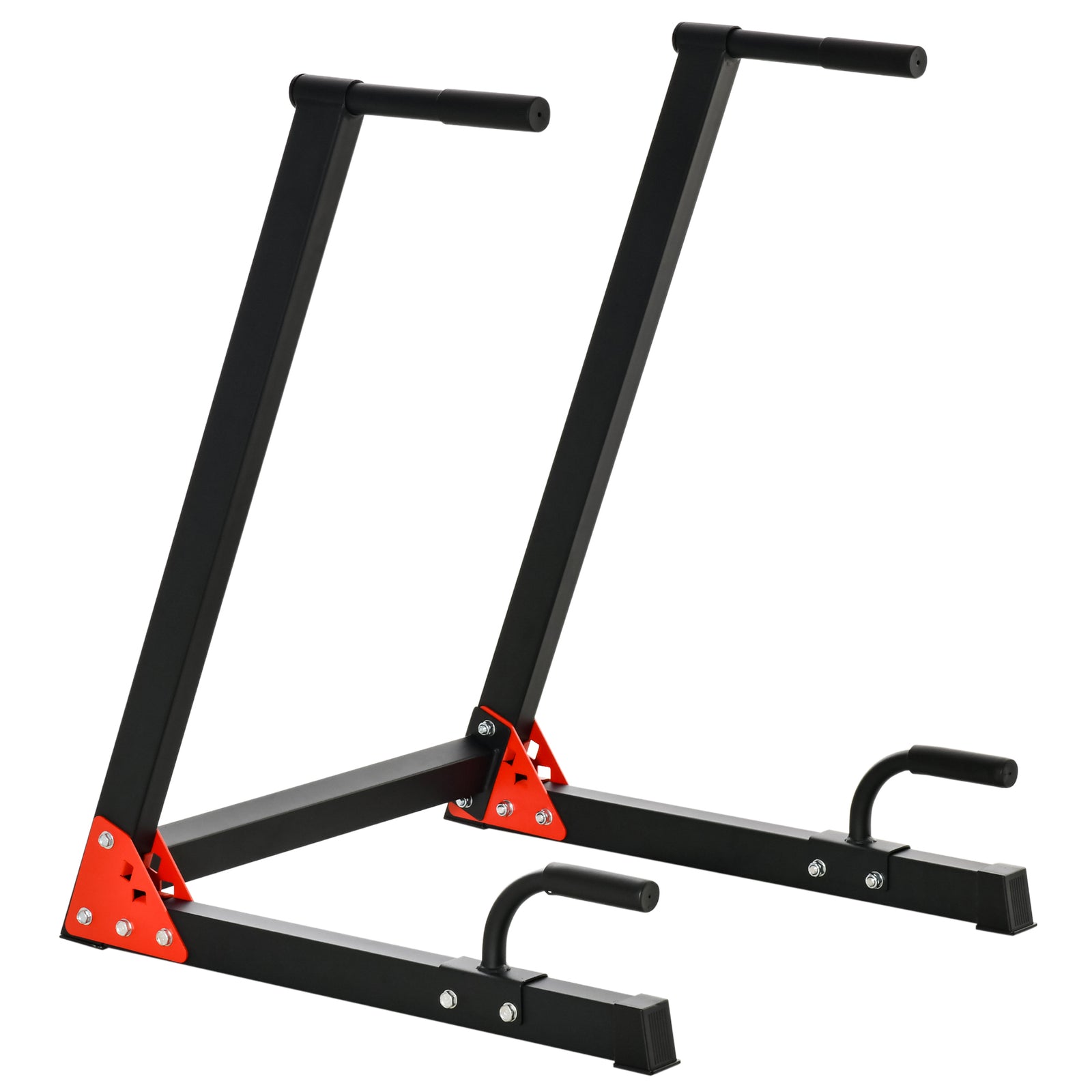 Dip Stand Station Upper Body Workout Equipment, Black