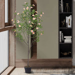 160cm Tall Artificial Frangipani Blossom Tree In Pot For Decoration