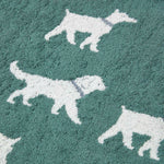 Dog Pattern 100% Cotton Hand Towel | Hand Towel | Green