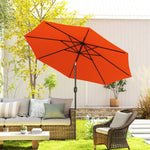 3(m) Patio Umbrella Outdoor Sunshade Canopy W/ Tilt & Crank