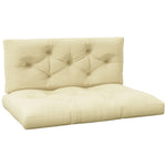 2 Seater Seat Cushions Water Repellent With Back Cushion | Beige