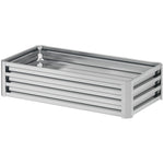 Raised Garden Bed Steel Planter Box | 216l | Silver