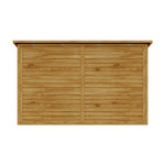 Outdoor Fir Wood Bicycle & Garden Shed – Sloped Asphalt Roof, Lockable Door, Natural Wood, Floor Included | Large | Natural