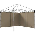 3x3(m) Or 3x6m Pop Up Gazebo Side Panels With Zipped Doors | Beige