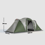 Family Camping Tent 3000mm Waterproof 8-12 Person | Green