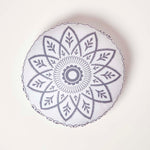 Henna Round Grey Outdoor Cushion 40 Cm, Set Of 2 | 40cm | Grey