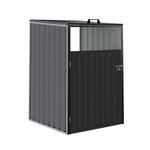 Metal Outdoor Garbage Bin Shed For 1 Trash Bin