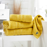 Kaleidoscope 550gm Combed 100% Cotton Towels | Hand Towel | Ochre